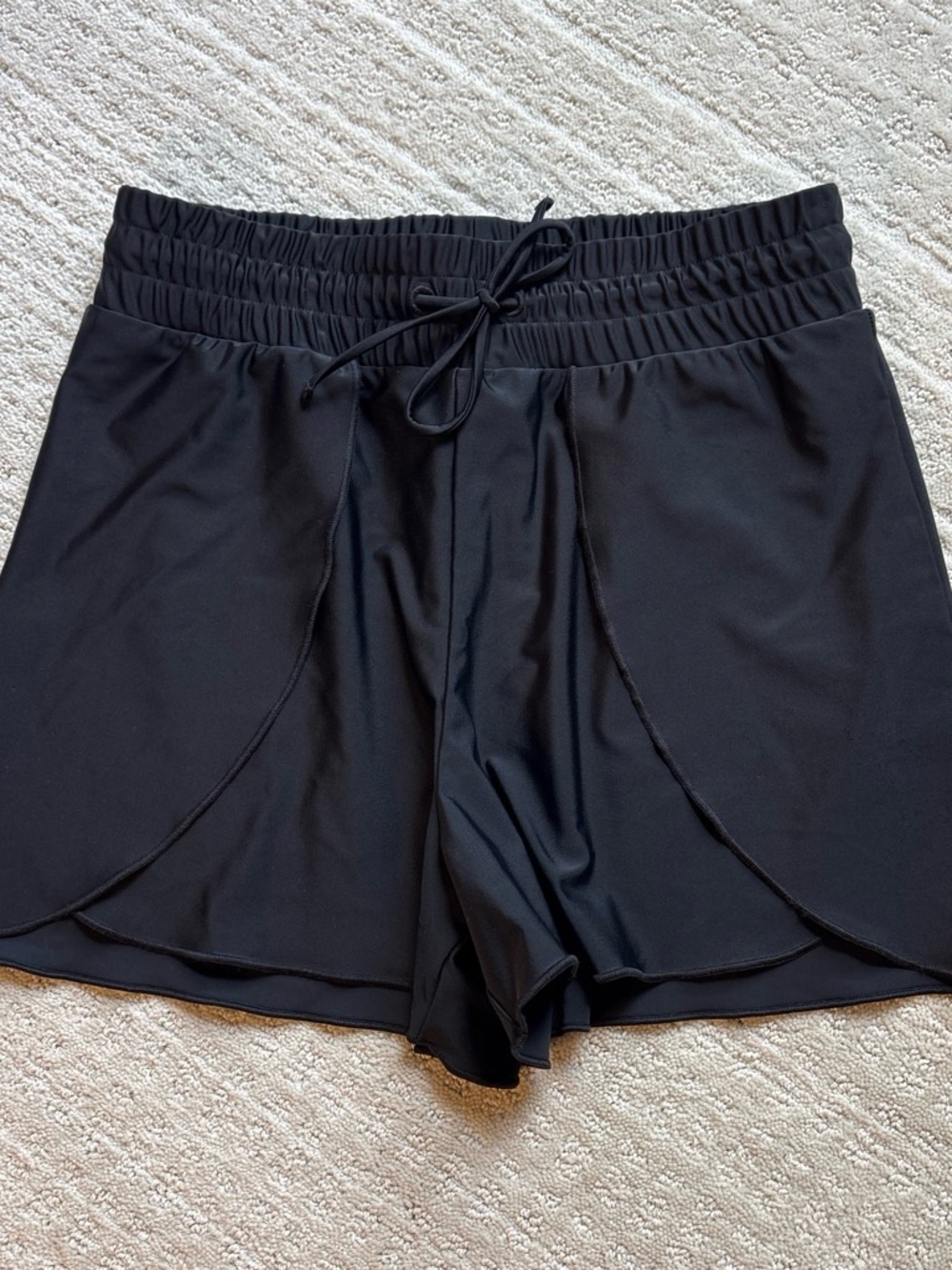 summersalt Black Women's Swim Coverup Shorts